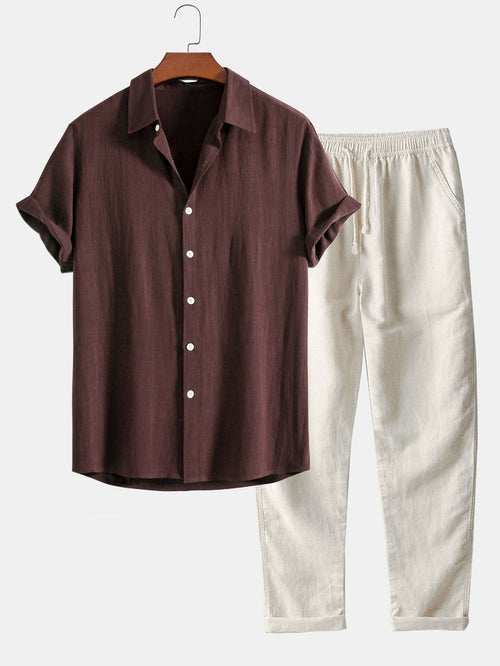 2-delige Chique Casual Linnen Set
