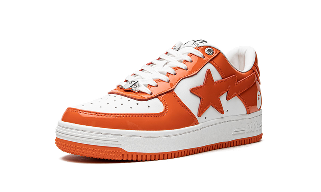 Sta Patent Leather Orange White
