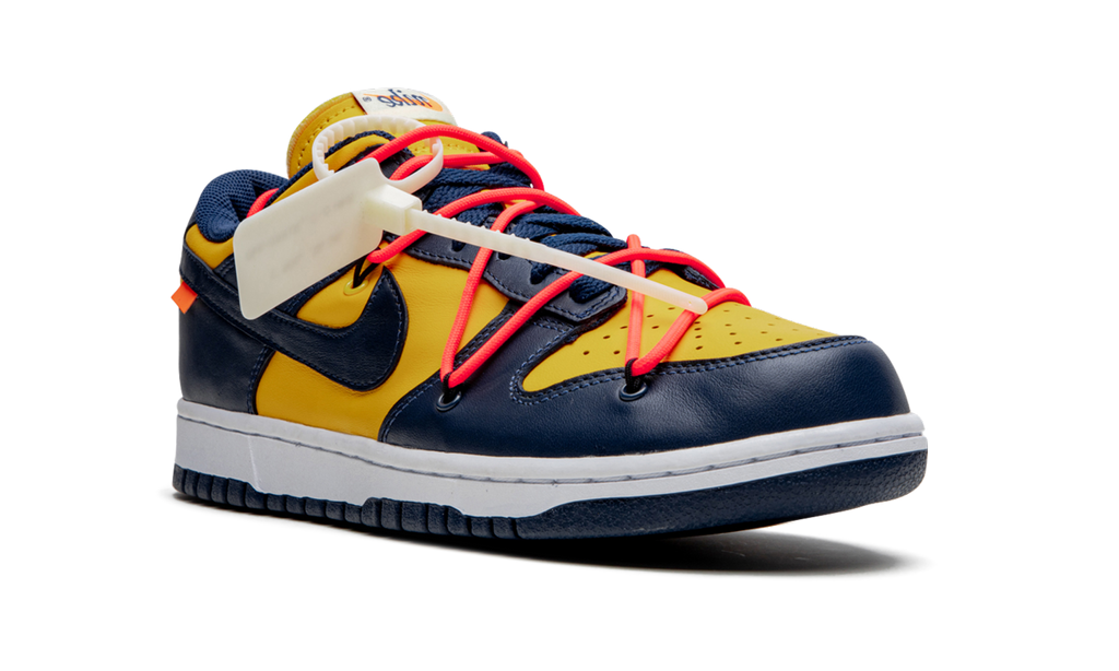 Dunk Low Off White University Gold Mindnight Navy