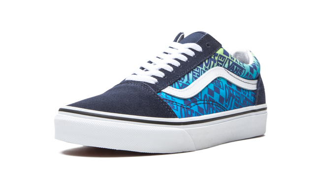 Old Skool Off the Wall Logos - Blue