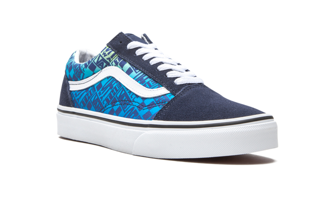 Old Skool Off the Wall Logos - Blue