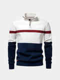 Pull Col Zippé Quarter-Zip - Cross & Crown