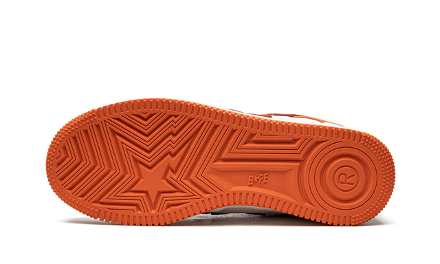 Sta Patent Leather Orange White